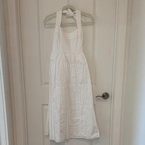 Hill House Home White Cotton Satin Fleur Halter